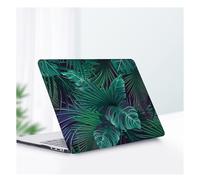 HLAAJJX for MacBook Air 13 inch Case 2010-2017 Release Model A1466/A1369 with SDXC Card Slot,Anti-crack Plastic Protective Laptop Hard Shell Case for Mac Air 13.3,Green Leaves