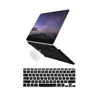 HLAAJJX for MacBook Air 13 inch Case M1 2020 2019 2018 Release A2337 A2179 A1932, Anti-Crack Hard Shell Laptop Cover & Black Keyboard Cover for Macbook Air Case 13 inch,Starry Night