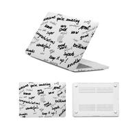 HLAAJJX for MacBook Air 13 inch M1 Case 2020 2019 2018 Release,Pretty Hard Shell Cover for Macbook Air 13.3" Case Retina Model A2337 A2179 A1932 with Touch ID,Postive Words