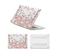 HLAAJJX for MacBook Air 13 inch M1 Case 2020 2019 2018 Release,Pretty Hard Shell Cover for Macbook Air 13.3" Case Retina Model A2337 A2179 A1932 with Touch ID,Elegant Flowers