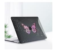 HLAAJJX for MacBook Air M1 13 inch Case 2020 2019 2018 Release Model A2337/A2179/A1932 with Air 13.3" Retina Display & Touch ID,Plastic Protective Hard Laptop Case,Pink Butterfly