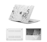 HLAAJJX for Macbook Air M4 M3 M2 13 inch Case 2025 2024 2023 2022 A2681 A3113 A3240 Retina/Touch ID,Protective Computer Case & Keyboard Cover for Macbook Cover Air 13",Tiger