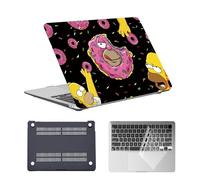 HLAAJJX for Macbook Air M4 M3 M2 15 inch Case 2025 2024 2023 A2941 A3114 A3241 Retina/Touch ID,Hard Shell Laptop Cover Protector & Keyboard Cover for Macbook Air 15",Donut & Duck