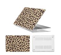 HLAAJJX for Macbook Neo Case 13 inch 2026 Model A3404 with A18 Pro Chip,Sturdy Hard Shell Case for Macbook Neo 13 inch with 13" Retina Display & Touch ID,Classic Brown Leopard