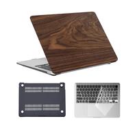 HLAAJJX for MacBook Pro 13 inch Case 2012 2011 2010 2009 2008 A1278 with CD-ROM,Slim Plastic Aesthetic Laptop Cover Protector & Keyboard Skin for Macbook Case Pro 13",Dark Wood Grain