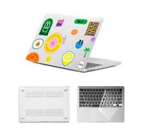 HLAAJJX for MacBook Pro 13 inch Case 2012 2011 2010 2009 2008 A1278 with CD-ROM,Slim Plastic Aesthetic Laptop Cover Protector & Keyboard Skin for Macbook Case Pro 13",Colorful Sticker