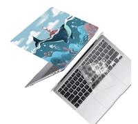 HLAAJJX for MacBook Pro 13 inch Case M2 M1 2022-2016 A2338 A2289 A2251 A2159 A1989 A1708 A1706 with/without Touch Bar,Protective Hard Shell Case & Clear Keyboard Cover,Sea Whale