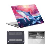 HLAAJJX for Macbook Pro 14 inch Case M4 M3 M2 M1 Max 2025 2024 2023 2022 2021 A2442 A2779 A2918 A2992 A3112 A3185 A3401,Laptop Hard Case & Keyboard Cover for Pro 14,Blue Whale