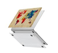 HLAAJJX for MacBook Pro 15 inch Case (2015 2014 2013 2012 Release Model A1398 with Retina Display),Snap-on Protective Hard Shell Cover for Macbook Pro 15.3" Case,World Map