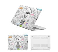 HLAAJJX for MacBook Pro 16 inch Case 2019 2020 Release Model A2141 Cover with Touch Bar & Touch ID,Anti-crack Plastic Protective Hard Shell Case for Mac Pro 16.2,Creative Bulb