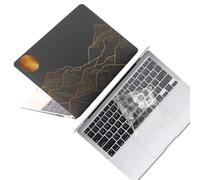 HLAAJJX for MacBook Pro 16 inch Case 2020 2019 Release Model A2141 with Touch Bar&Touch ID,Slim Laptop Shell Hard Cover & Clear Keyboard Cover,Gold Mountain