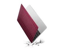 HLAAJJX Hard Case for MacBook Pro 13 inch 2012 2011 2010 2009 Release A1278 with CD-ROM,No Retina,Crodidle Skin Leather Plastic Hard Shell Cover for Older Version MacBook Pro 13.3",Rose Pink