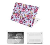 HLAAJJX Hard Case for MacBook Pro 13 inch 2012-2015 Version A1502 A1425 with Pro 13.3" Retina Display,Anti-crack Plastic Laptop Shell and Clear Keyboard Cover,Retro Rose Flower