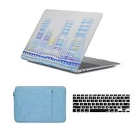 HLAAJJX Hard Case for MacBook Pro 13" M2 M1 2022-2016 A2338 A2289 A2251 A2159 A1989 A1708 A1706 with/without Touch Bar,Hard Cover & Laptop Sleeve & Keyboard Cover,Clear City Landscape