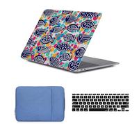 HLAAJJX Hard Case for MacBook Pro 13" M2 M1 2022-2016 A2338 A2289 A2251 A2159 A1989 A1708 A1706 with/without Touch Bar,Hard Cover & Laptop Sleeve & Keyboard Cover,Fish & Dots