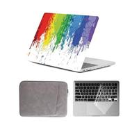 HLAAJJX Hard Case for Macbook Pro 14 inch M4 M3 M2 M1 Max 2025-2021 A2442 A2779 A2918 A2992 A3112 A3185 A3401,Anti-crack Protective Laptop Case & Keyboards Cover & Bag,Colorful Rainbow