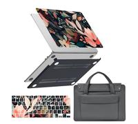 HLAAJJX Hard Case for MacBook Pro 14 inch M5 M4 M3 M2 M1 Max 2026-2021 Model A3434 A3401 A3185 A3112 A2992 A2918 A2779 A2442,Laptop Case & Sleeve Bag & Keyboard Cover,Abstract Pink Flower