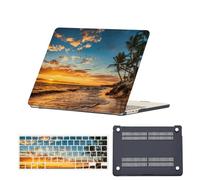 HLAAJJX Hard Case for New MacBook Air M4 M3 M2 13 inch Cover 2025 2024 2023 2022 Model A3240 A3113 A2681,Air 13.6" Plastic Laptop Shell Protector & Keyboard Cover,Ocean Sunset