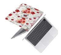 HLAAJJX Hard Cover for MacBook Air 13 inch Case 2020 2019 2018 Model A2337 M1 A2179 A1932 with Retina Display & Touch ID,Air 13.3 Slim Hard Shell Case & Keyboard Cover,Rose Flower