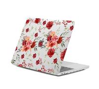HLAAJJX Hard Sell for MacBook Pro 13 inch Case Floral (2012 2011 2010 2009 2008 Release,A1278 with CD-ROM),Slim Plastic Protective Laptop Case Cover for Apple Macbook Pro 13.3",Red Flowers