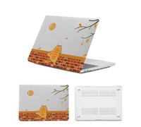 HLAAJJX Hard Shell Case for Apple Macbook Air 15 inch Laptop M4 M3 M2,2025 2024 2023 Release Model A2941 A3114 A3241,Pattern Printed Protective Cover for Mac Air 15 Case,Orange Cat