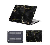 HLAAJJX Hard Shell Case for MacBook Pro 16 inch M4 M3 M2 M1 Max,2025 2024 2023 2022 2021 Release Model A2485 A2780 A2991,Protective Laptop Cover for Apple Macbook Pro 16,Black Marble