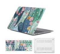 HLAAJJX Hard Shell for MacBook Pro 13 inch Case 2012-2008 Release Model A1278 with CD-ROM,Plastic Anti-crack Laptop Protective Hard Case Cover & Keybard Cover,Cactus Flower