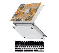 HLAAJJX Hard Shell for MacBook Pro 15 inch Case 2019 2018 2017 2016 Model A1707 A1990 with Touch Bar & Touch ID,Protective Laptop Case & Silicone Keyboard Cover Skin,Tropical Flower Plant