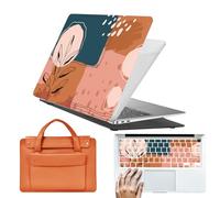 HLAAJJX Hard Shell for MacBook Pro 16 inch Case 2019 2020 Release Model A2141 with Touch Bar & Touch ID,Slim Laptop Case & Sleeve Bag & Keyboard Cover,Aesthetic Brown