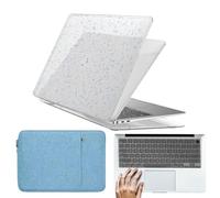 HLAAJJX Hard Shell for MacBook Pro 16 inch Case 2019 2020 Release Model A2141 with Touch Bar & Touch ID,Slim Laptop Case & Sleeve Bag & Keyboard Cover,Blue Brown Dots