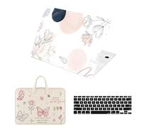 HLAAJJX Hard Shell for MacBook Pro 16 inch Case M4 M3 M2 M1 Max 2025 2024 2023 2022 2021 A2485 A2780 A2991,Protective Case & Portable Laptop Sleeve & Keyboard Cover,Abstract Flower