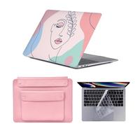 HLAAJJX Hard Shell for New MacBook Pro 15 inch Case 2016-2019 Model A1990 A1707 with Touch Bar & Touch ID,Pro 15.3 Laptop Cover Protector & Laptop Sleeve & Keyboard Cover,Elegant Women