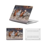 HLAAJJX Hard Shell for New MacBook Pro 15 inch Case,2019 2018 2017 2016 Release Model A1990 A1707,Laptop Protective Cover for Mac pro 15 Case with Touch Bar & Touch ID,Cool Horse