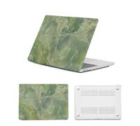 HLAAJJX Hard Shell for New MacBook Pro 15 inch Case,2019 2018 2017 2016 Release Model A1990 A1707,Laptop Protective Cover for Mac pro 15 Case with Touch Bar & Touch ID,Green Marble