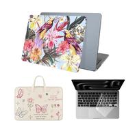 HLAAJJX Laptop Case for MacBook Pro 13 inch M2 M1 2022-2016 A2338 A2289 A2251 A2159 A1989 A1708 A1706 with/without Touch Bar,Hard Shell & Laptop Bag & Keyboard Cover,Pretty Flower
