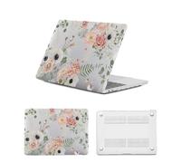 HLAAJJX Laptop Cover for MacBook Air 13 inch M1 Case,2020 2019 2018 Release Model A2337 A2179 A1932,Protective Hard Shell Case for Apple MacBook Air Laptop 13" Retina,Pink Flower