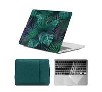 HLAAJJX Laptop Hard Shell Case for MacBook Air M1 13 inch 2020 2019 2018 Model A2337 A2179 A1932,Laptop Cover & Keyboards Cover & Sleeve Bag for Apple Mac Air 13.3" M1,Green Plants