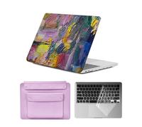 HLAAJJX Laptop Hard Shell Case for MacBook Air M1 13 inch 2020 2019 2018 Model A2337 A2179 A1932,Laptop Cover & Keyboards Cover & Sleeve Bag for Apple Mac Air 13.3" M1,Abstract Oil Painting