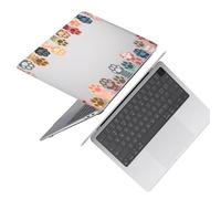 HLAAJJX Laptop Shell Compatible with MacBook Air 13 Inch Case M4 M3 M2 2025 2024 2023 2022 New Version A3240 A3113 A2681,Air 13.6 Slim Protective Cover & Keyboard Cover,Cat's Paw
