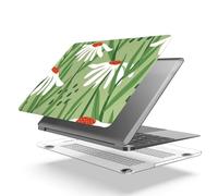 HLAAJJX Laptop Shell Compatible with MacBook Pro 13 inch Case M2 M1 2017-2022 Model A2338 A2289 A2251 A2159 A1989 A1706 A1708,Anti-crack Protective Laptop Hard Cover,Green Leaves
