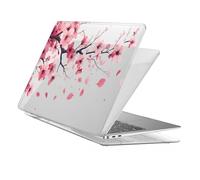 HLAAJJX Laptop Shell Compatible with MacBook Pro 13 inch Case M2 M1 2017-2022 Model A2338 A2289 A2251 A2159 A1989 A1706 A1708,Anti-crack Protective Laptop Hard Cover,Pink Flower Blossom