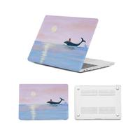 HLAAJJX Laptop Skin for Macbook Pro 14 inch Case M4 M3 M2 M1 Max,2025 2024-2021 Release Model A2442 A2779 A2918 A2992 A3112 A3185 A3401,Hard Case for Mac Pro 14 Cover,Girl and Whale