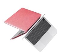 HLAAJJX Leather Case for New MacBook Pro 16 inch M4 M3 M2 M1 Pro/Max 2025 2024 2023 2022 2021 A2485 A2780 A2991 with Retina Display,Slim Hard Shell Case & Keyboard Cover,Pink Glitter