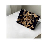 HLAAJJX Printed Case for MacBook Pro 16 inch 2020 2019 Release Model A2141 with Touch Bar&Touch ID,Slim Plastic Hard Shell Case Protective Cover for Mac Pro 16",Gold Butterfly