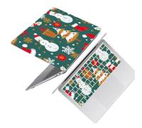 HLAAJJX Printed Case for New MacBook Pro 16 inch M4 M3 M2 M1 Pro/Max 2025 2024 2023 2022 2021 A2485 A2780 A2991 with Retina Display,Slim Hard Shell Case & Keyboard Cover,Christmas Snowman