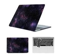 HLAAJJX Protective Case for MacBook Pro 16 inch A2141 2020 2019 with Touch Bar & Touch ID, Plastic Laptop Hard Shell Case & Keyboard Cover Skin for Macbook Pro 16 inch,Purple Stars