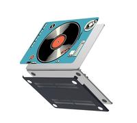 HLAAJJX Protective Cover for MacBook Pro 15 inch Case 2019 2018 2017 2016 Release Model A1707 A1990 with Touch Bar & Touch ID,Plastic Hard Shell Case for Mac Pro 15,Black Music Record