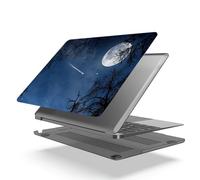 HLAAJJX Protective Hard Case Compatible with MacBook Pro 16 inch M4 M3 M2 M1 Max 2025 2024 2023 2022 2021 Model A2485 A2780 A2991,Slim Protective Laptop Shell Cover,Shooting Star and Moon