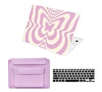 HLAAJJX Protective Laptop Case for MacBook Pro 13 inch M2 M1 2017-2022 A2338 A2289 A2251 A2159 A1989 A1706 A1708,Hard Shell & Computer Sleeve Bag & Keyboard Cover,Abstract Butterfly