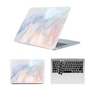 HLAAJJX Shell Case for Macbook Pro 14 inch M1 M2 M3 M4 Max (2024 2023 2022 2021 Release) A2442 A2779 A2918 A2992 A3112 A3185 A3401,Laptop Case & Black Keyboard Cover,Elegant Marble